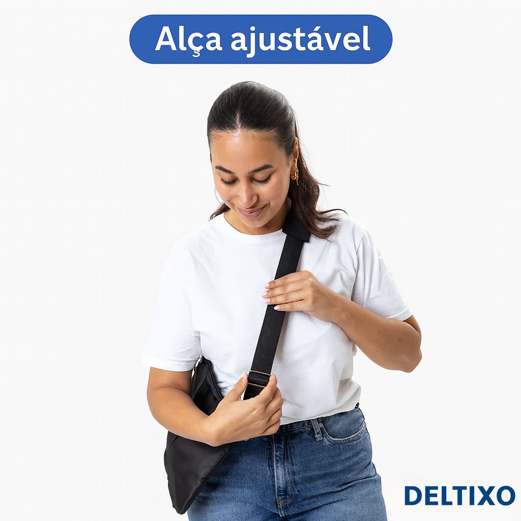 Bolsa Transversal Anti-Roubo – Segurança & Estilo